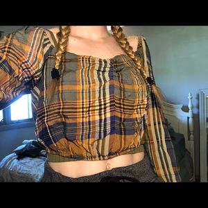 off the shoulder vintage-like top